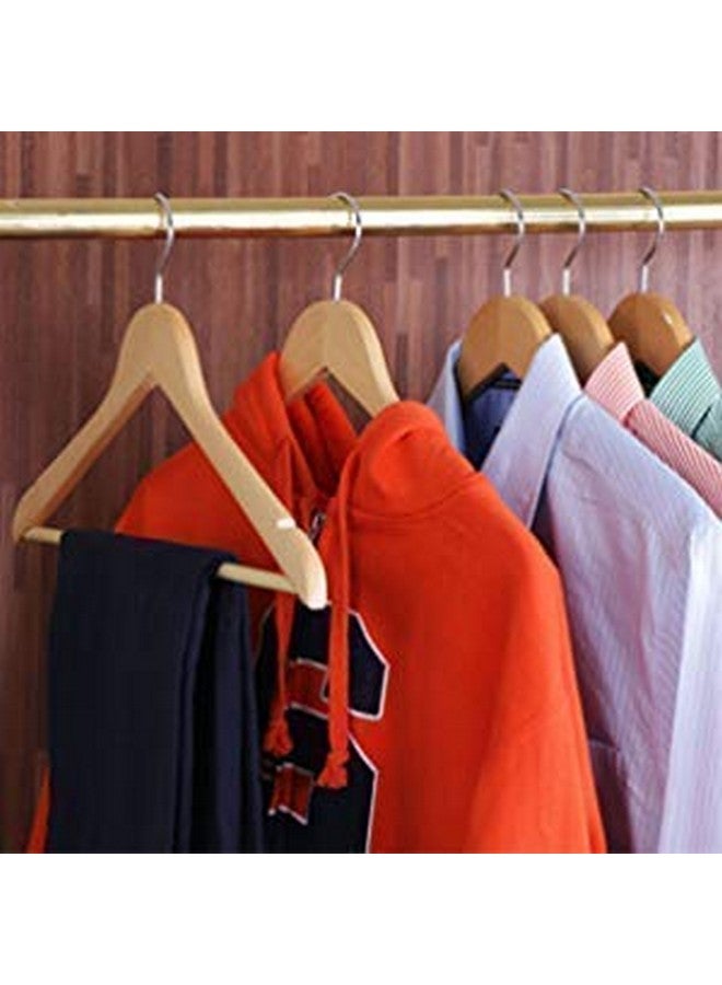 Evolluxi Lotus Wooden Hangers, Solid Wood Shirt Hangers,Dress Coat Jacket Clothes Hangers,with Extra Smooth Finish, 360 Degree Swivel Hook(Retro) (Beige, 36) - Image 5