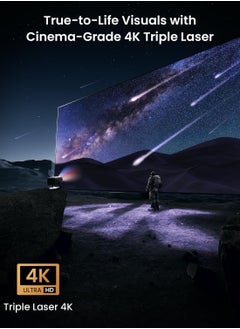 JMGO N1S Ultimate 4K Laser Projector, 3300 Lumens, Netflix & Google TV, Auto Screen Fit, Dolby Audio, 60''–300'' Display  - Image 4