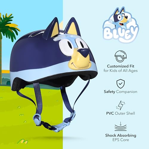 VOYAGER خوذة دراجة زرقاء للأطفال، للأولاد والبنات، أمان مثالي للدراجات، التزلج، السكوترات، تناسب قابل للتعديل 20.4"-21.6"، معتمدة من CPSC و ASTM، للأعمار 5 وما فوق - Image 2