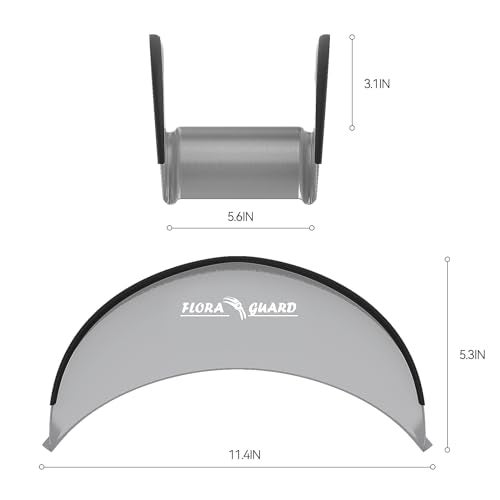 FLORA GUARD 29cm Hose Hanger, Wall-Mounted Metal Hose Holder, Anti-Corrosive Hose Bracket for Wall Storage (Grey) - Image 2