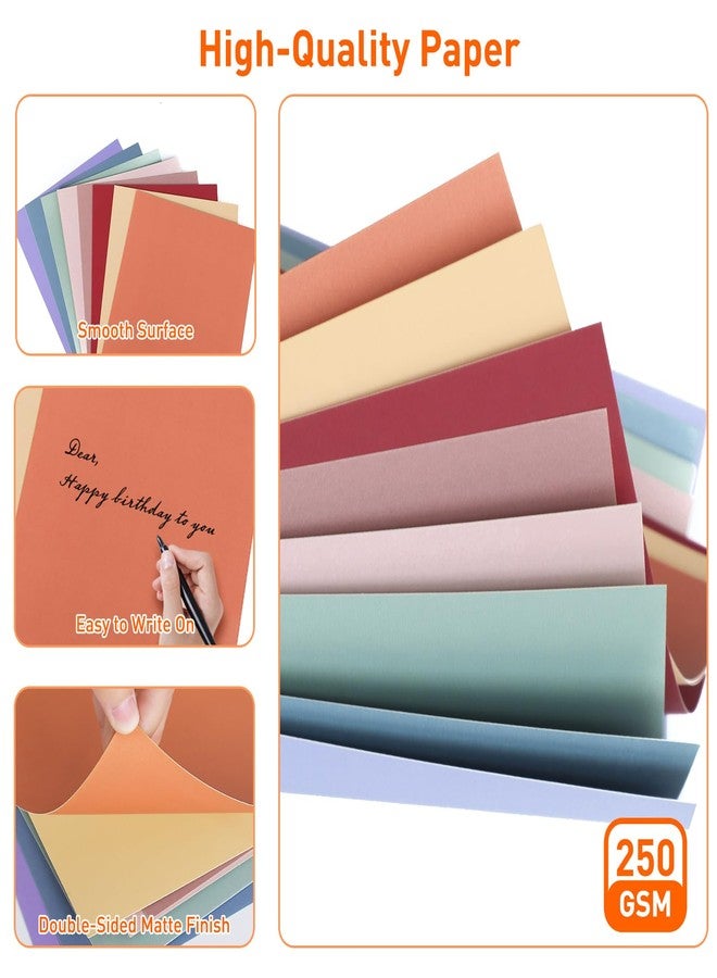 MAXECHO 8.5"×11" Colored Cardstock 32 Sheets, 250gsm/92lb Double-Sided Heavyweight Assorted Color Card Stock for Printer, Cricut, DIY Crafts, Card Making, Die Cutting, Scrapbooking, Construction Paper - Image 3