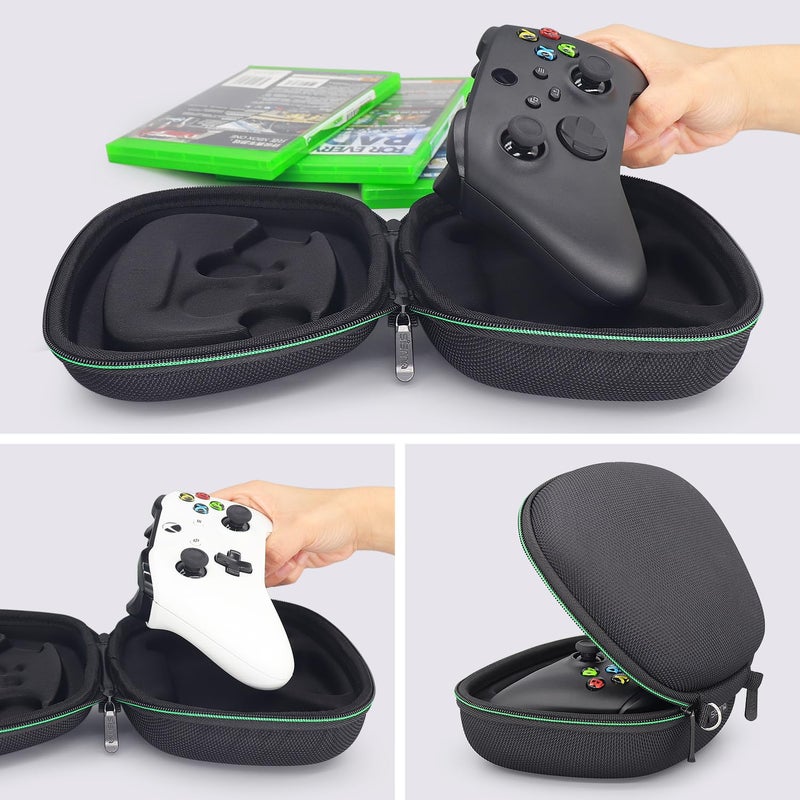 sisma Carry Case Compatible with Xbox Series X/S & Core Wireless Controller Hard Shell Home Safekeeping Travel Protective Cover Storage Case Carrying Bag Black - Image 3