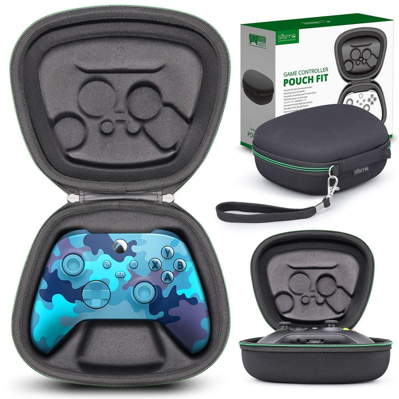 sisma Carry Case Compatible with Xbox Series X/S & Core Wireless Controller Hard Shell Home Safekeeping Travel Protective Cover Storage Case Carrying Bag Black - Image 1