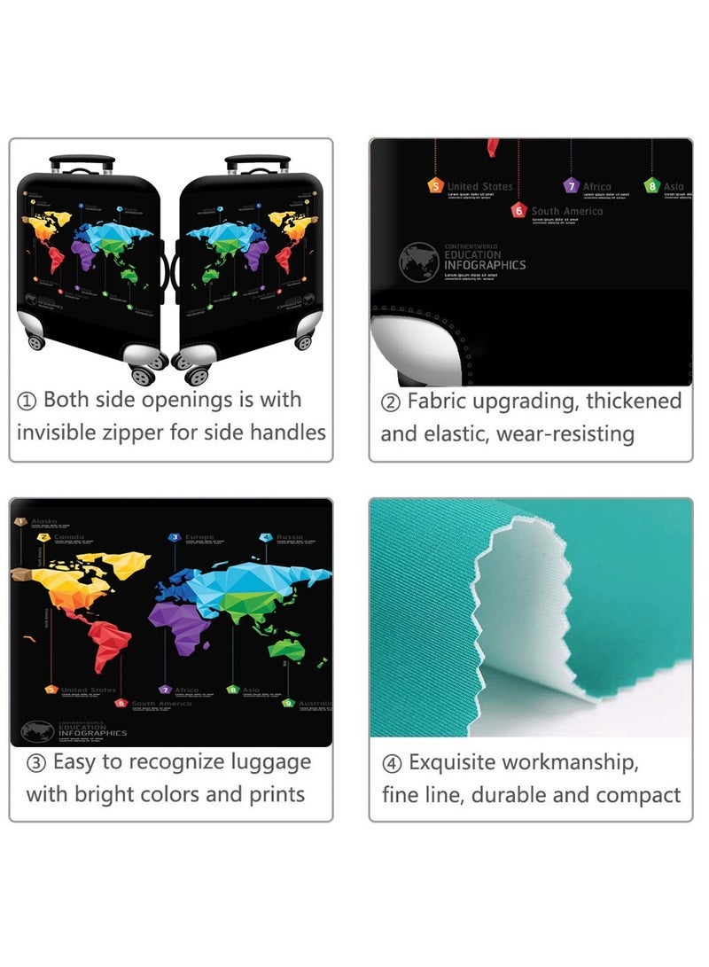 URbazaar Elastic Travel Luggage Cover Travel Suitcase Protective Cover for Trunk Case Apply to 18-30 inch luggage Suitcase Cover - Image 4