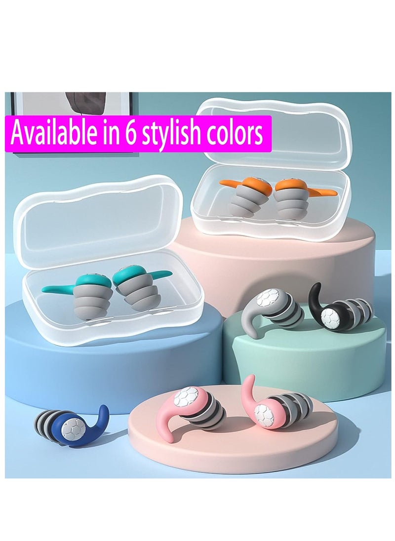 ARNOTEC - Ear Plugs for Noise Reduction - Soft Silicone Ear Plugs [Three Layer] Ear Plugs for Sleeping and Concentration, Social Gatherings, Noise Sensitivity & Parenting - 40dB - Image 1