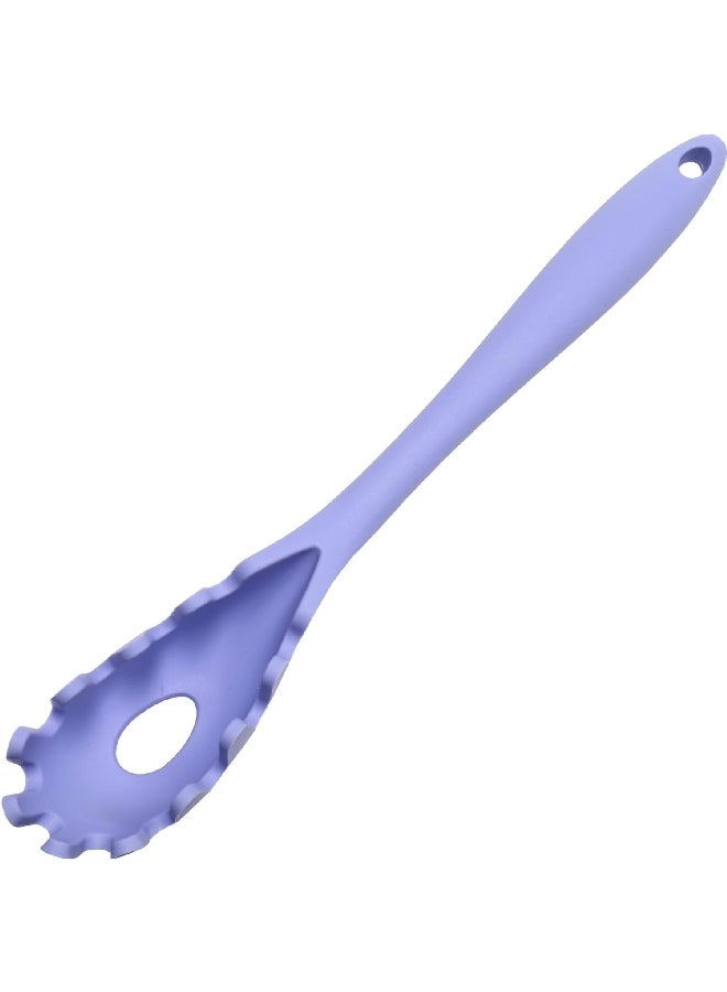 Chef Craft Premium Silicone Stain Resistant Spaghetti Fork Pastel Blue 11.5inch 13941 - Image 1