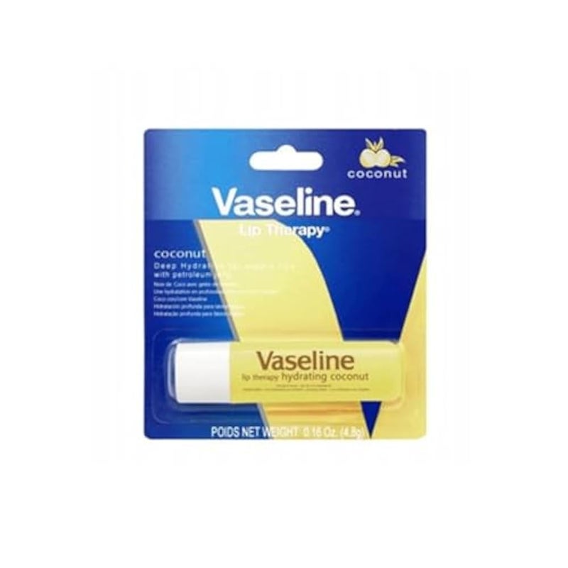 Vaseline Therapy Coconut Lip Balm, Lip Night Treatments, For Dry Lips 4.8G - Image 1