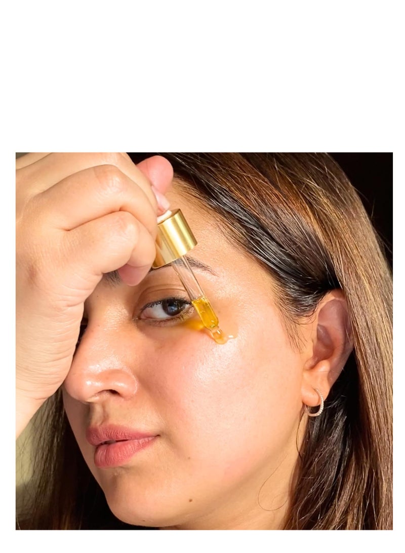 Noor Skincare Anti Aging Face Oil for Glowing Skin, Night Serum, Facial Oil for Dry and Oily Skin, Gua Sha Massage, Skin Tightening and Hydrating, Simple Serum for Women and Men 10ml - Image 2