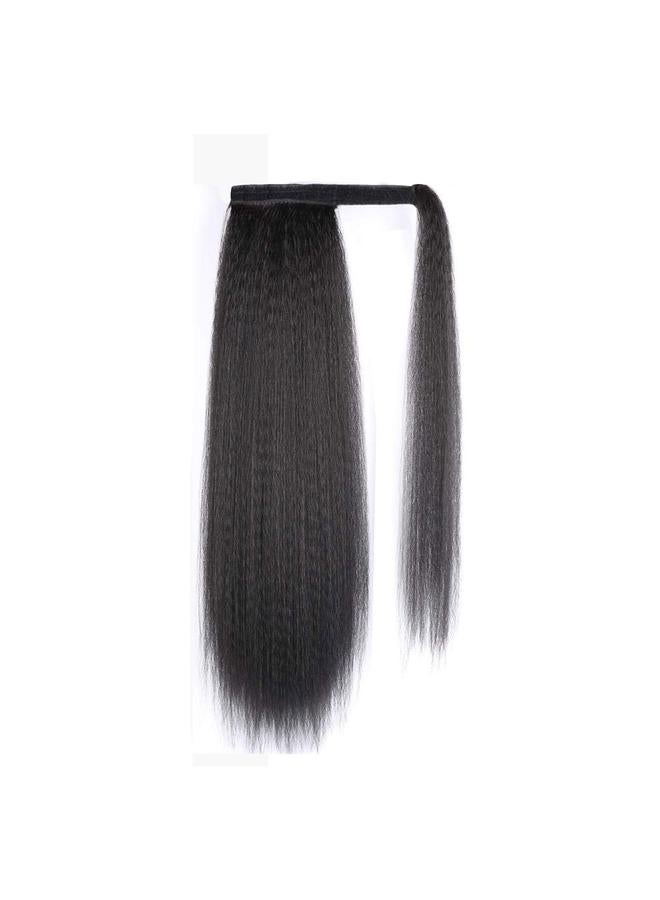 Bluejw Velcro Corn Whisker Horsetail Yaki Kinky Straight Chemical Fiber Wig Horsetail Fluffy Ponytails - Image 1