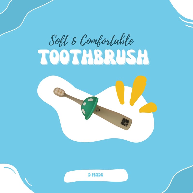 D Finds- Baby Soft Tooth Brush|Effectively Used For Everyday Training|Manual Brushing, 1 Piece,Multi - Image 2