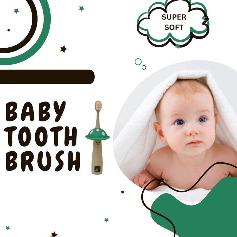 D Finds- Baby Soft Tooth Brush|Effectively Used For Everyday Training|Manual Brushing, 1 Piece,Multi - Image 3