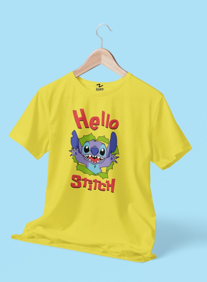 ZOOM HELLO STITCH T-SHIRT DESIGN FOR KIDS