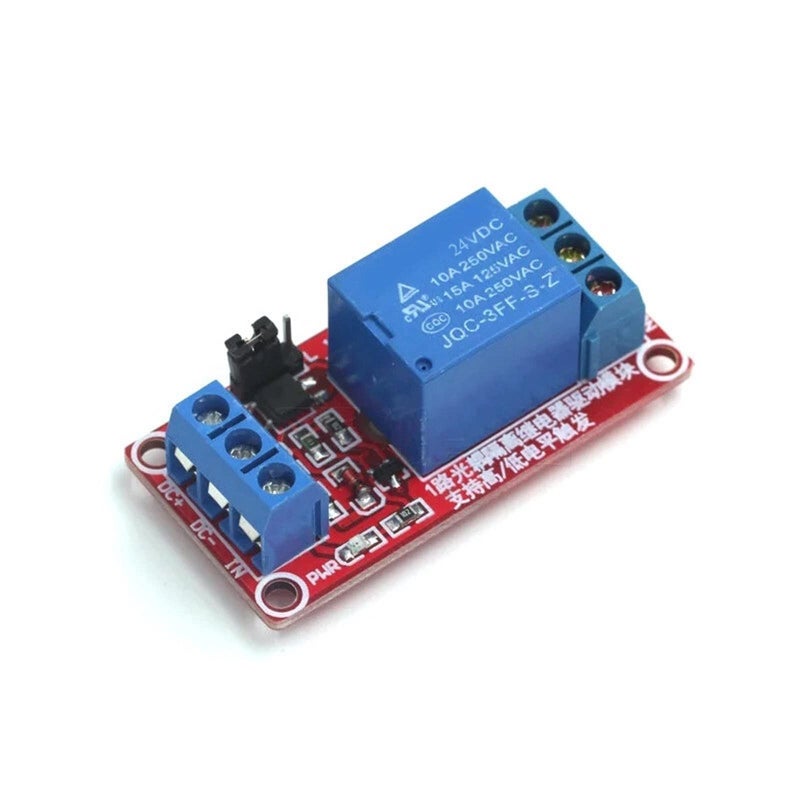 Red 24V 1 Channel Relay Module High Low Level Trigger 5V 12V 24V for MCU Interface Board - Image 5
