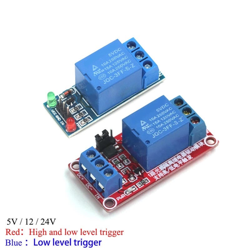 Red 24V 1 Channel Relay Module High Low Level Trigger 5V 12V 24V for MCU Interface Board - Image 3