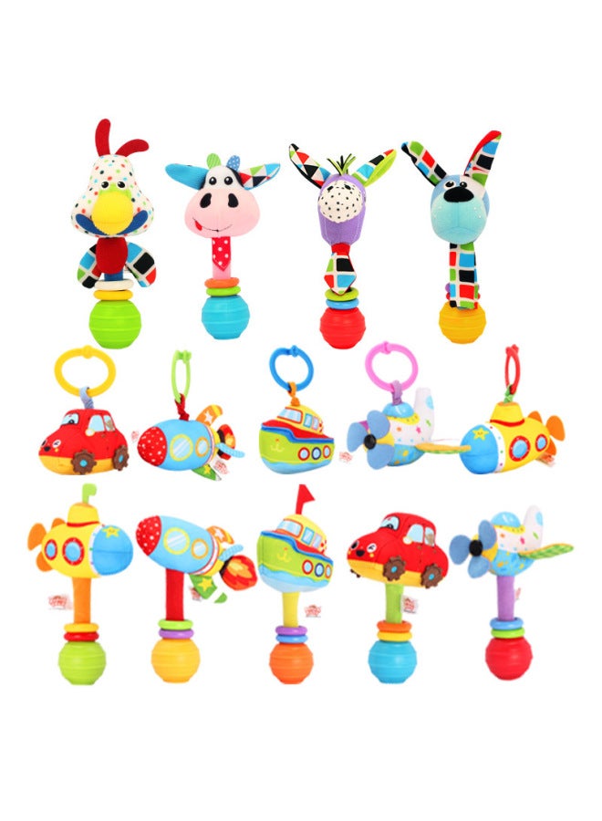 Jollybaby Lazhen 0-1 Year Old Baby Toy Newborn Baby Soothing Educational Toy Hand Rattle Bed Bell-Color:Hand Bell-car - Image 2