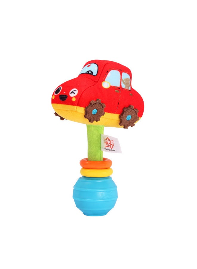 Jollybaby Lazhen 0-1 Year Old Baby Toy Newborn Baby Soothing Educational Toy Hand Rattle Bed Bell-Color:Hand Bell-car - Image 1