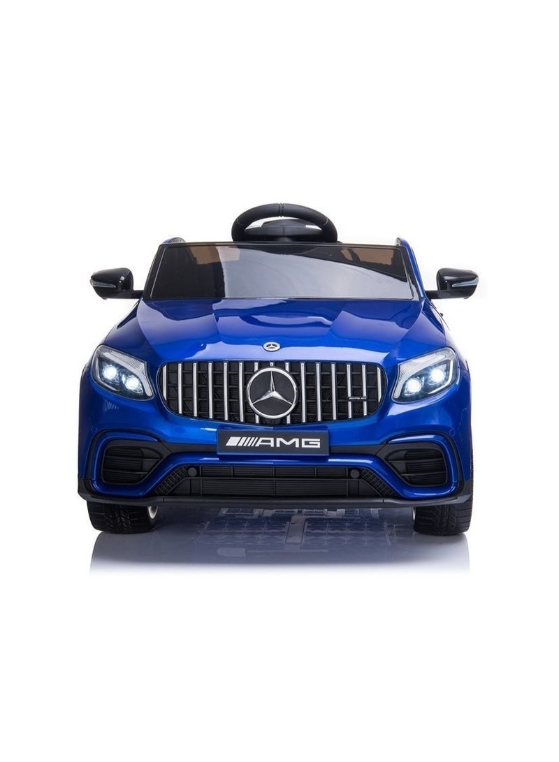 AMG Kids Ride On Electric Car Mercedes Benz AMG GTR Motorized Vehicles with Remote Control,12V Battery Powered, Leather Seat, LED Lights, Wheel Suspension, Music, Horn, Portable Handle,Ages 3+ - Image 3