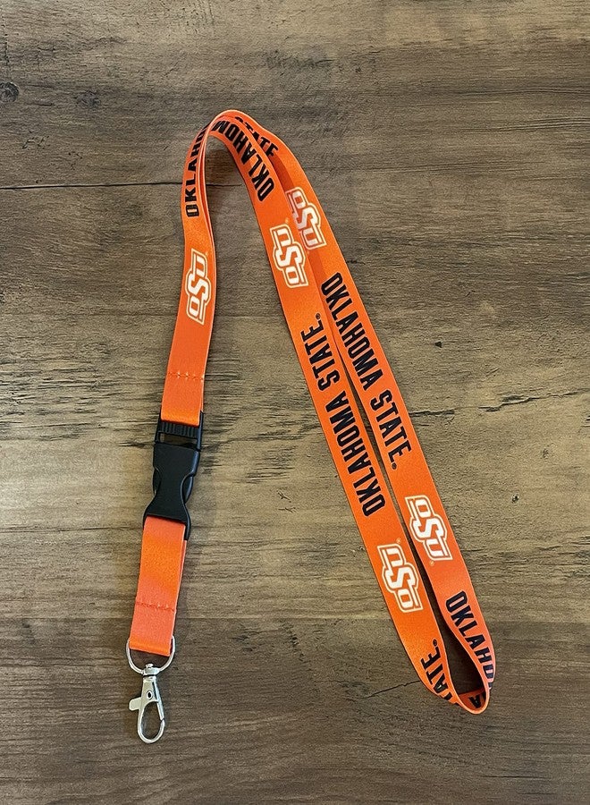 Desert Cactus Oklahoma State University Lanyards Car Keys ID Badge Holder Keychain Detachable Breakaway Snap Buckle Lanyards (Orange) - Image 4