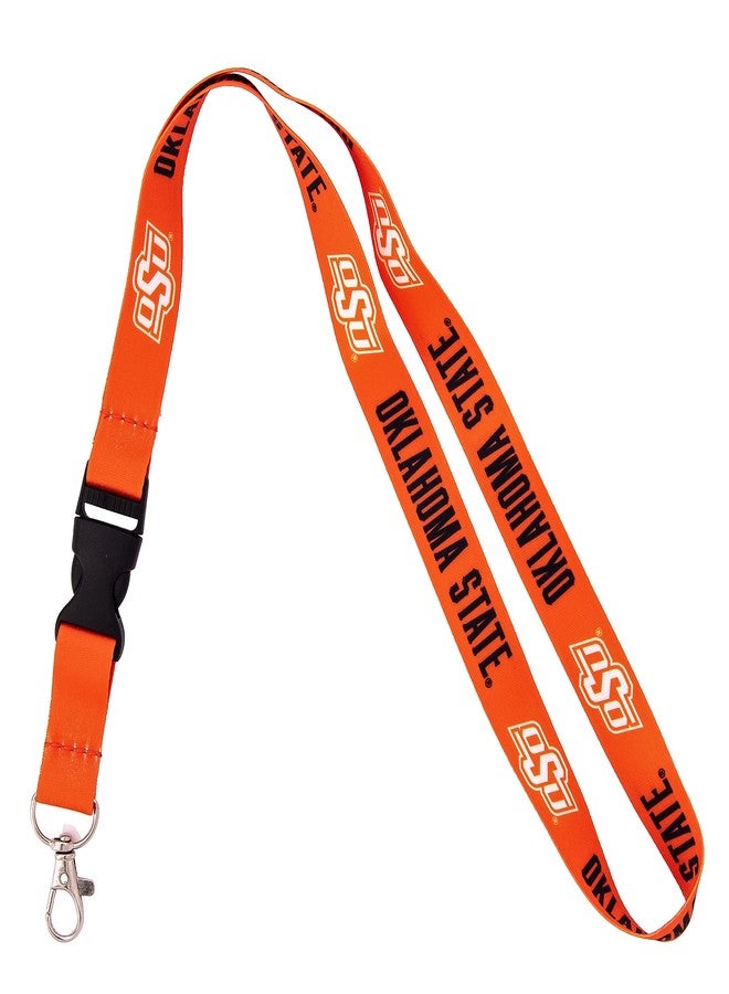 Desert Cactus Oklahoma State University Lanyards Car Keys ID Badge Holder Keychain Detachable Breakaway Snap Buckle Lanyards (Orange) - Image 1