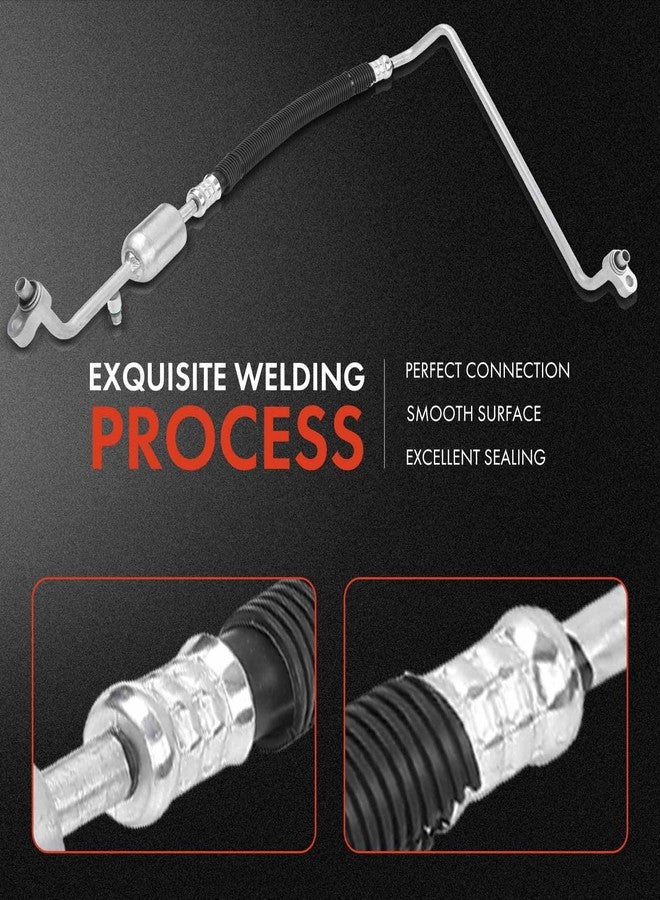 A-Premium A/C Discharge Line Hose Assembly Compatible with Cadillac, Chevrolet, GMC Models - Silverado 1500, Tahoe, Sierra, Yukon XL 1500/2500, Escalade ESV EXT, Compressor to Condenser - Image 5