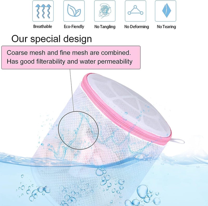 BESTOTTAM BESTOTTAM Bra Laundry Bag for Washing Machine Liwilong Bra Bags for Laundry Bra Washer Sock Bag for Washing Machine Underwear Washing Bag Bra Washer Protector Mesh Laundry Bag  - Image 5
