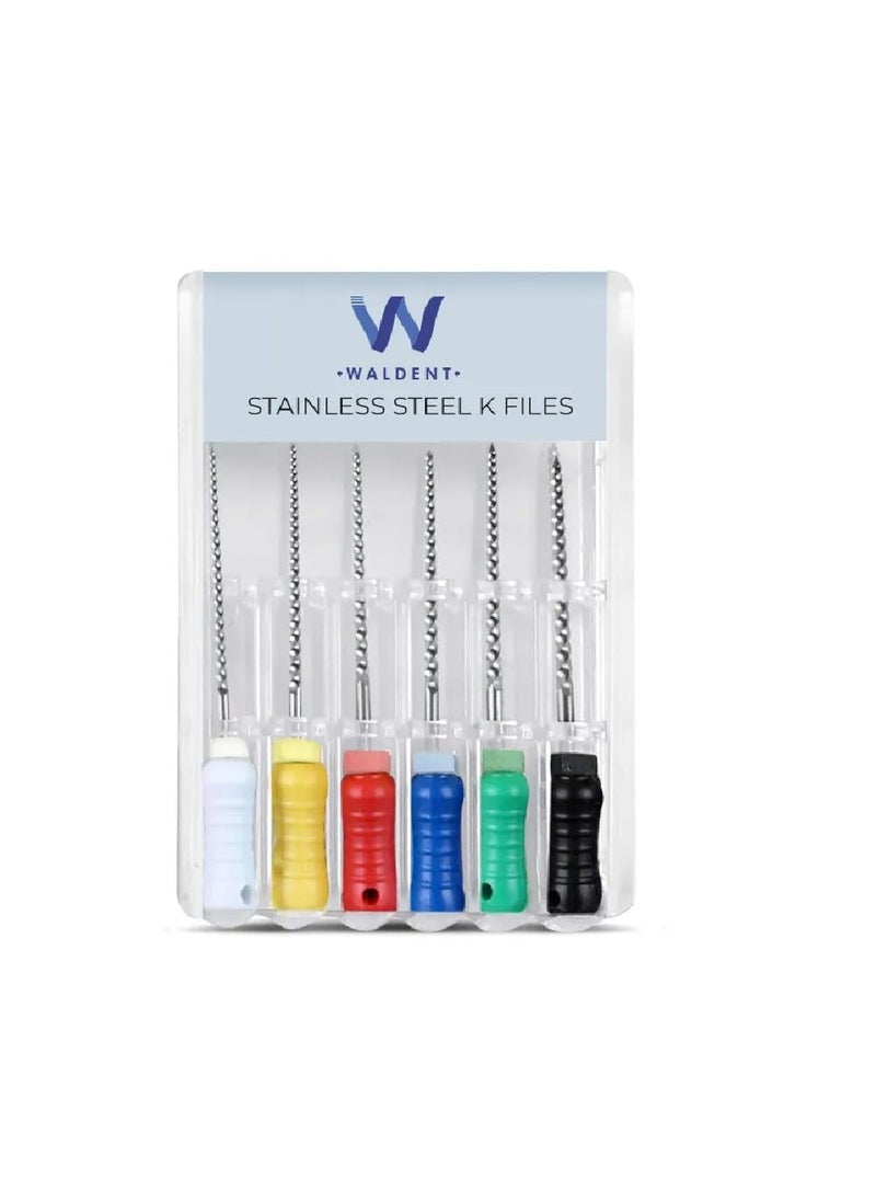 WALDENT Waldent Professional Stainless Steel Hand KFile 21mm 15 Durable Precision Endodontic File for Root Canal Treatment Flexible CorrosionResistant  - Image 4