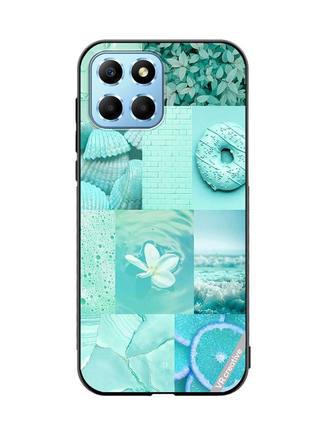 VR CREATIVE Protective Case Cover For Honor X8 5G Mint Abstract College Design Multicolour - Image 1