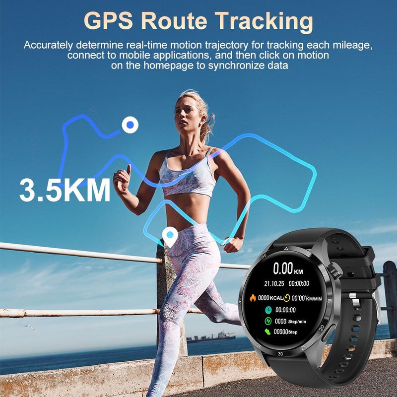 SACOSDING Smart watch GT4+ for men with altitude Barometer, Amoled screen, heart rate blood pressure sleep monitor, sports watch for Huawei iOS and Andriod WATCH4 - Image 4