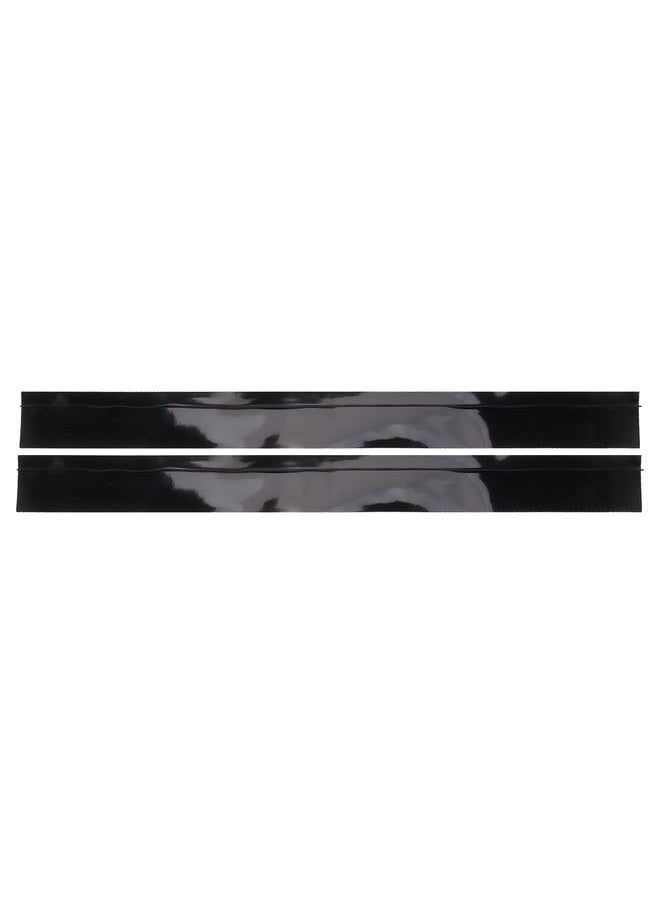 Thoraya 2pcs Kitchen Wide Gap Filler Strip Anti Oil Sealing Strip T Shaped Silicone Stove Gap Covers for Kitchen Stovetop Cooktop Black 63.5cm / 25in  - Image 1