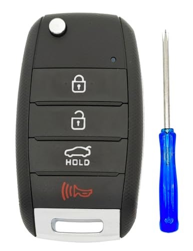 AYGUCEKE Flip Folding Replacement Key Fob Cover fit for Kia Sorento Optima Sportage Rio Soul Forte Carens Picanto Keyless Entry Key Fob Case Shell - Image 1