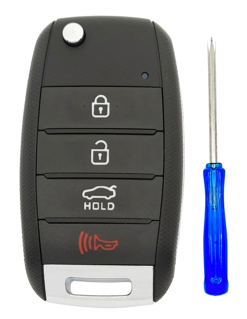 AYGUCEKE Flip Folding Replacement Key Fob Cover fit for Kia Sorento Optima Sportage Rio Soul Forte Carens Picanto Keyless Entry Key Fob Case Shell - Image 3