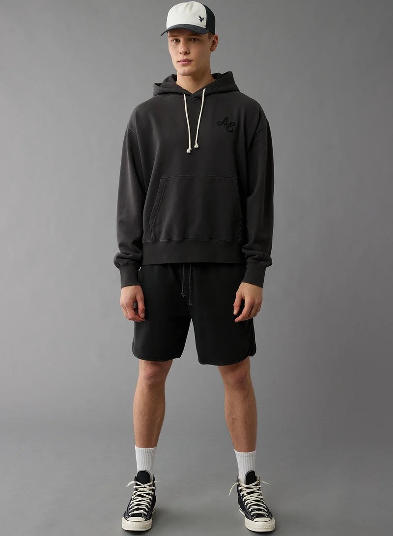 American Eagle Logo Graphic Drawstring Pullover Hoodie