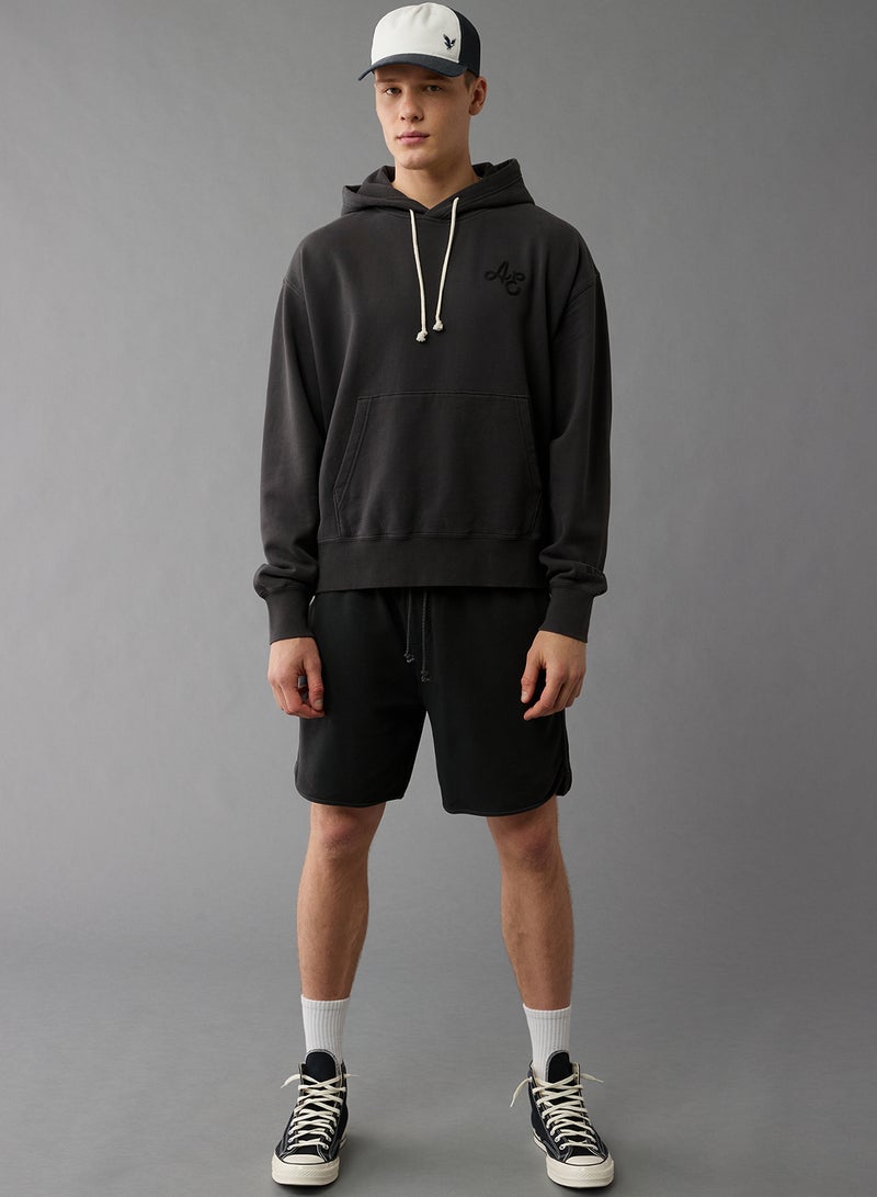American Eagle Logo Graphic Drawstring Pullover Hoodie  - Image 1