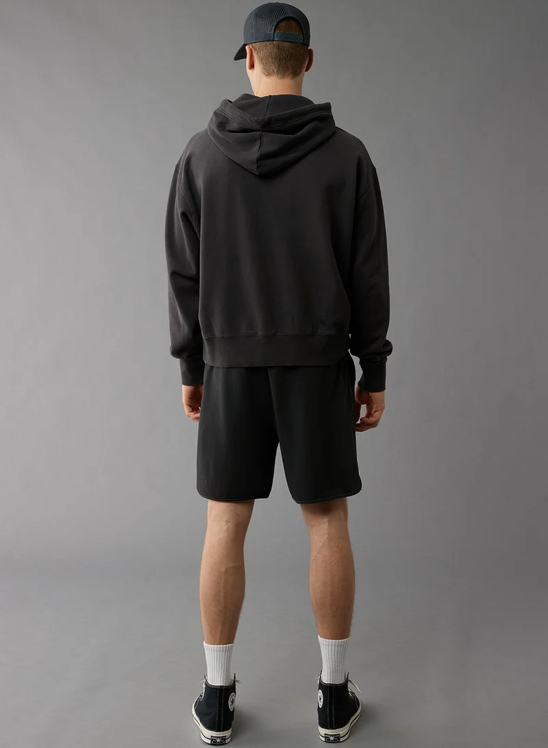 American Eagle Logo Graphic Drawstring Pullover Hoodie