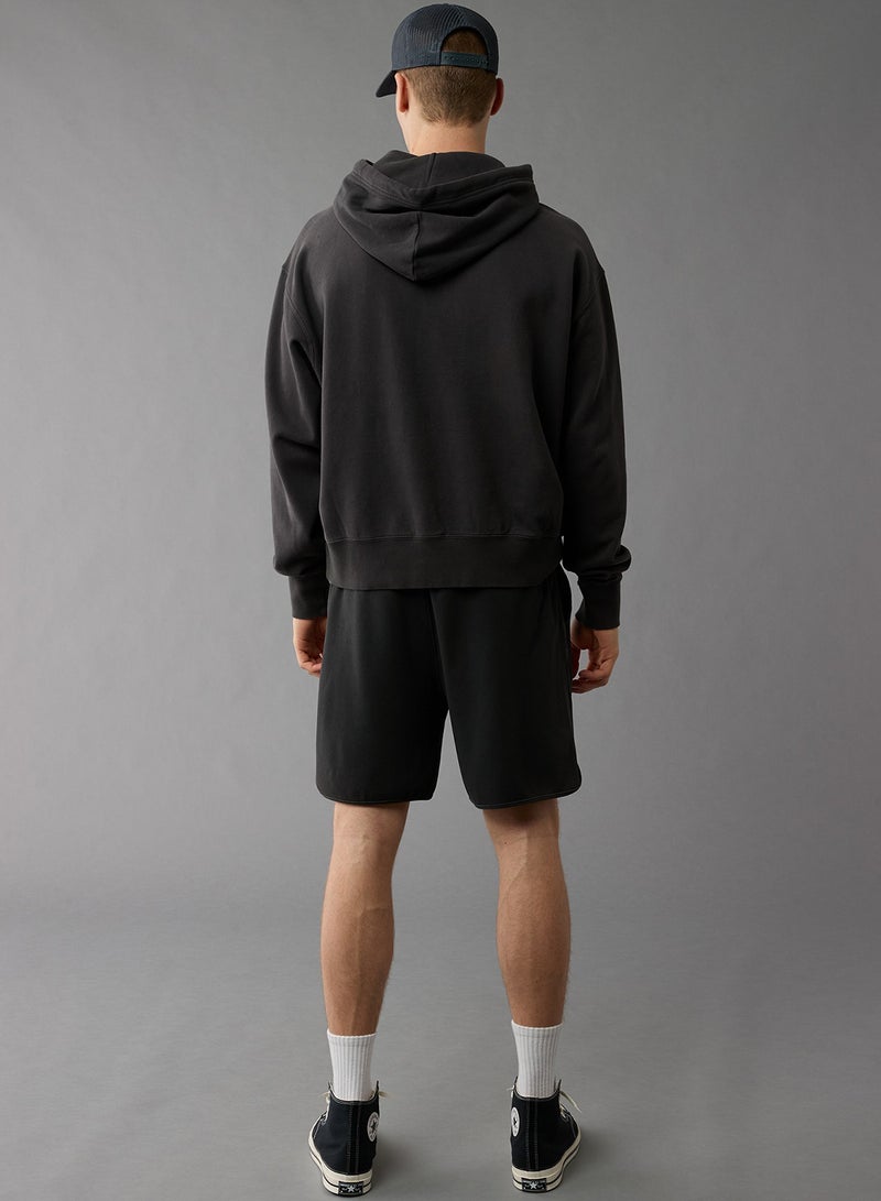 American Eagle Logo Graphic Drawstring Pullover Hoodie  - Image 2
