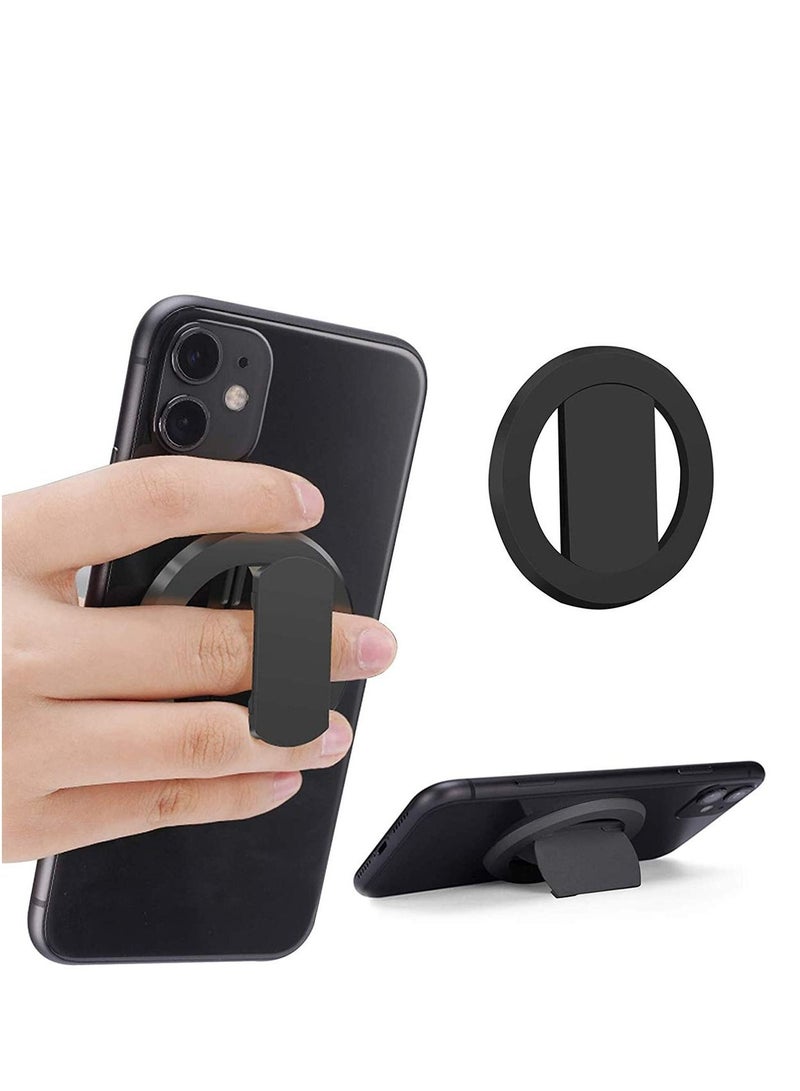 SYOSI حامل حلقة هاتف مغناطيسي، رفيع للغاية 3 مم مضاد للسقوط ومسند من السيليكون بحلقة خلفية للهاتف الخلوي وحامل للهاتف لتركيب السيارة المغناطيسي ومعظم الهواتف الذكية والأجهزة اللوحية - Image 1