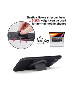 SYOSI Magnetic Phone Ring Holder, Ultra-Thin 3mm Anti Drop Finger Kickstand Silicone Back Ring Cell Phone Grip Phone Stand for Magnetic Car Mount and Most Smart Phones and Tablets  - Image 4