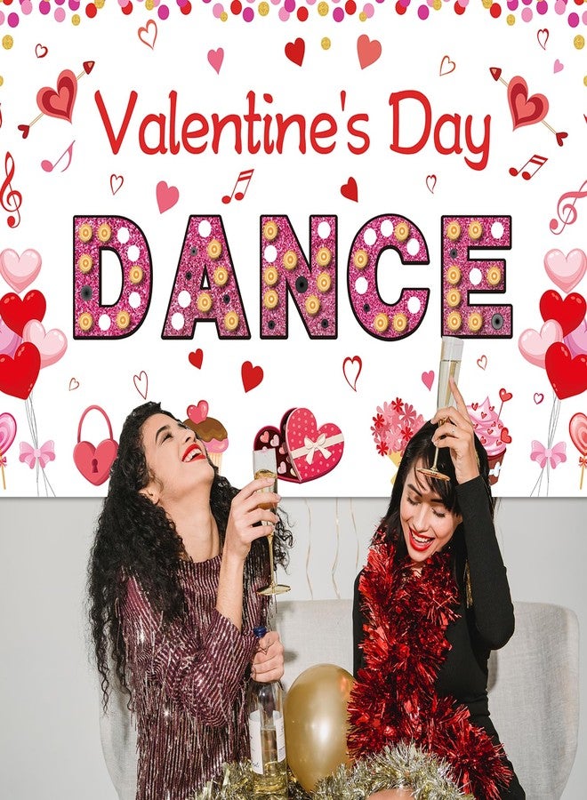 PTFNY Valentine's Day Dance Backdrop Banner Valentines Day Banner Photography Background School Dance Flyer Party Church Community Event Sweetheart Dance Party Valentines Day Decorations Photo Booth Props - Image 4