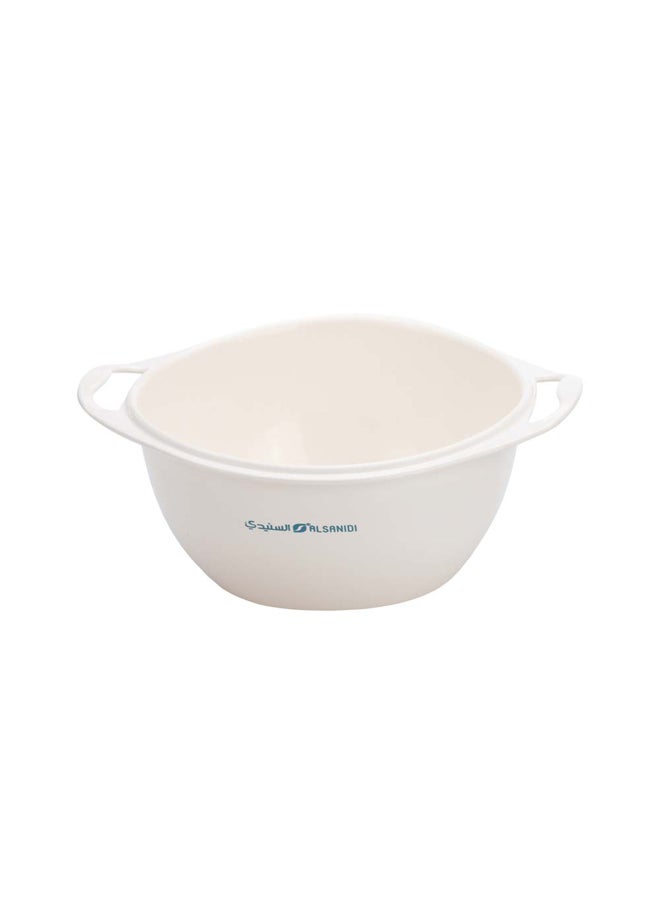 AL SANIDI - Stainless steel rice strainer, Rice, Vegetables and fruits strainer, White, Size 22 Cm - Image 1