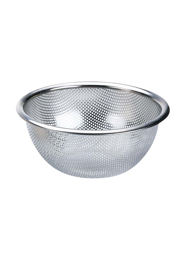 AL SANIDI - Stainless steel rice strainer, Rice, Vegetables and fruits strainer, White, Size 22 Cm - Image 1