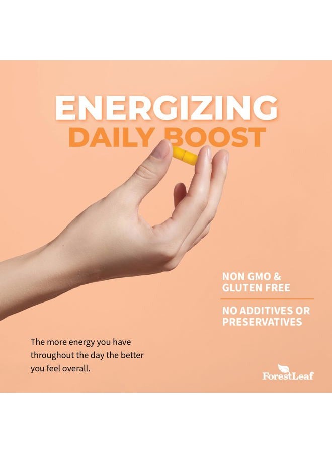 ForestLeaf فيتامين ب2 ريبوفلافين 400 ملغ - مكمل الطاقة وصحة الجلد والخلايا - دعم الجهاز العصبي - فيتامين ب 2 فيت ب - غير معدّل وراثيًا وخالي من الغلوتين - كبسولات نباتية ب2 فيتامين 400 ملغ، 90 حبة - Image 5