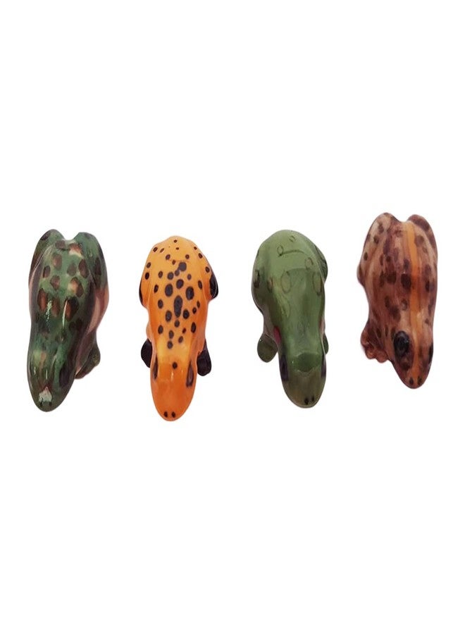 WitnyStore ¾ Inch Green Red Dot Frog Ceramic Figurine for Terrarium Decoration Collectible Statue for Adult Collectors Handcrafted Porcelain Ornament Sculpture Home Room Tabletop Decor - Image 5