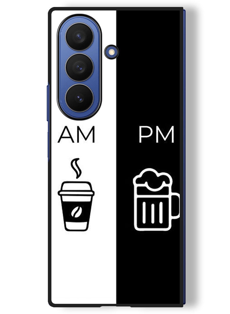 Theodor Case Compatible with Samsung Galaxy Z Fold 7 - 8 Inch Protection Shockproof Bumper Cover AM - PM - Image 1