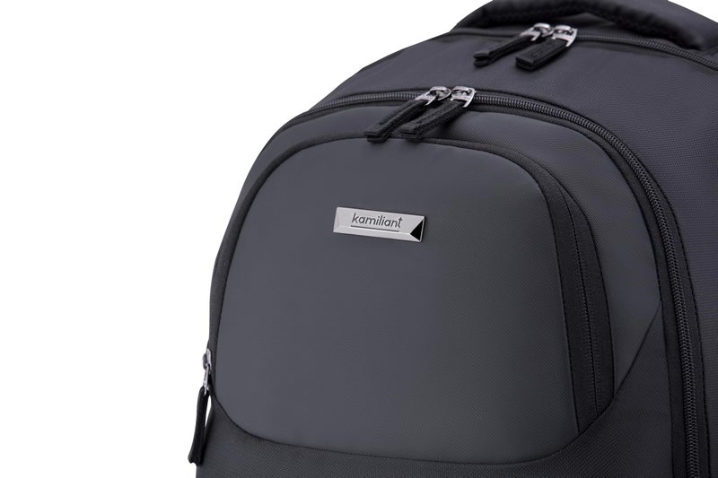 Kamiliant by American Tourister Bigwig Office Laptop Backpack with 15" Inch Laptop Compartment, 33 L Capacity, Ergonomically Designed with Rain Cover for Men And Women - Black - Image 5