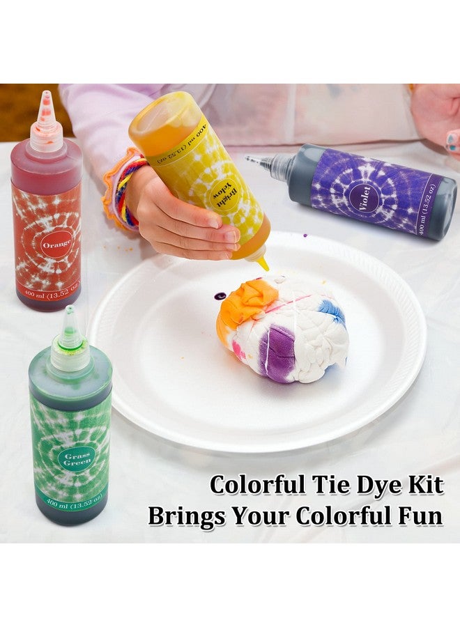 Vanstek 7 Colors Tie Dye Kit 13.52Oz Jumbosize Fabric Dye For Family Friends Groups Party Supplies 59 Pack Tie Dye Kit For Women Kids Men By Vanstek - Image 5