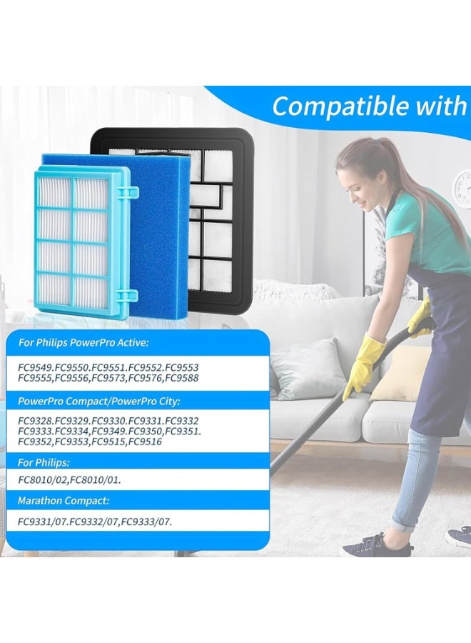 MJZ 3 Pack Replacement Filters for Vacuum Cleaner Filter, Compatible with Philips Air Purifier, Washable Vacuum Cleaner Filter Cartridges Replacement Parts, Replacement Vacuum Filter, for FC9331, FC9332, Vacuum Cleaner - Image 4