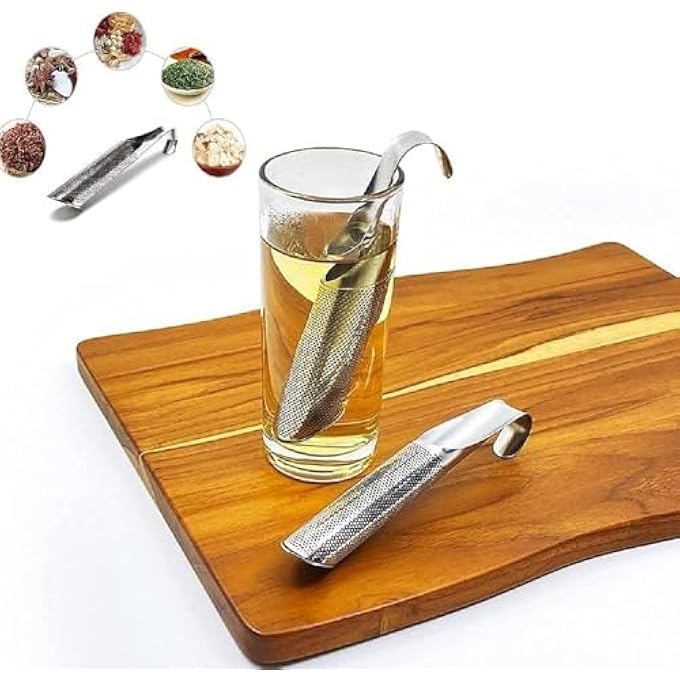 SWIUKPHE Tea Strainers For Fine Loose Tea Stainless Steel Tea Diffuser LongHandle Tea Filter Premium Tea Infuser Tea Strainer For Tea Rose Coffee Spices - Image 2