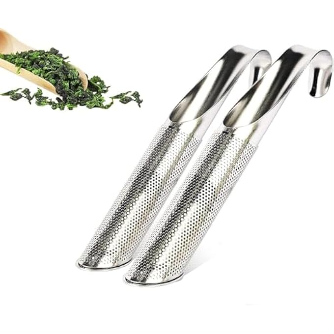 SWIUKPHE Tea Strainers For Fine Loose Tea Stainless Steel Tea Diffuser LongHandle Tea Filter Premium Tea Infuser Tea Strainer For Tea Rose Coffee Spices - Image 1