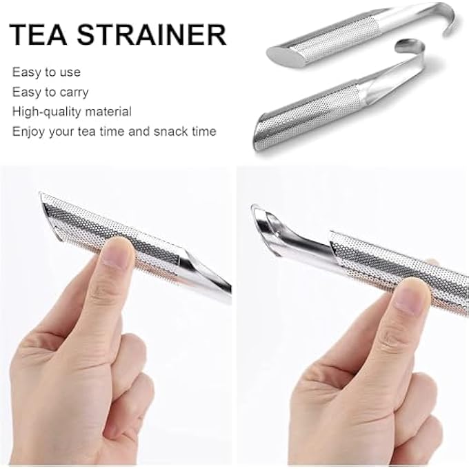 SWIUKPHE Tea Strainers For Fine Loose Tea Stainless Steel Tea Diffuser LongHandle Tea Filter Premium Tea Infuser Tea Strainer For Tea Rose Coffee Spices - Image 4