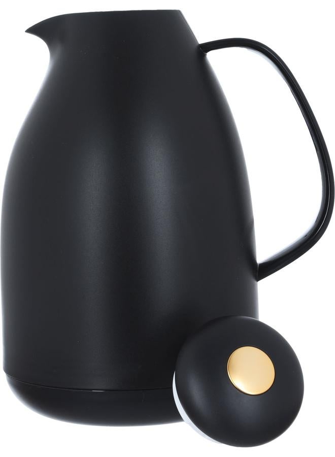 تايمليس ترمس زجاجي من بينجوين برو بسعة 1.5 لتر وجسم بلاستيكي أسود - Image 4